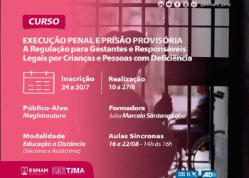 Curso Execução Penal e Prisão Provisória: a regulação jurídica para gestantes, mães, pais e responsáveis por crianças e pessoas com deficiência
