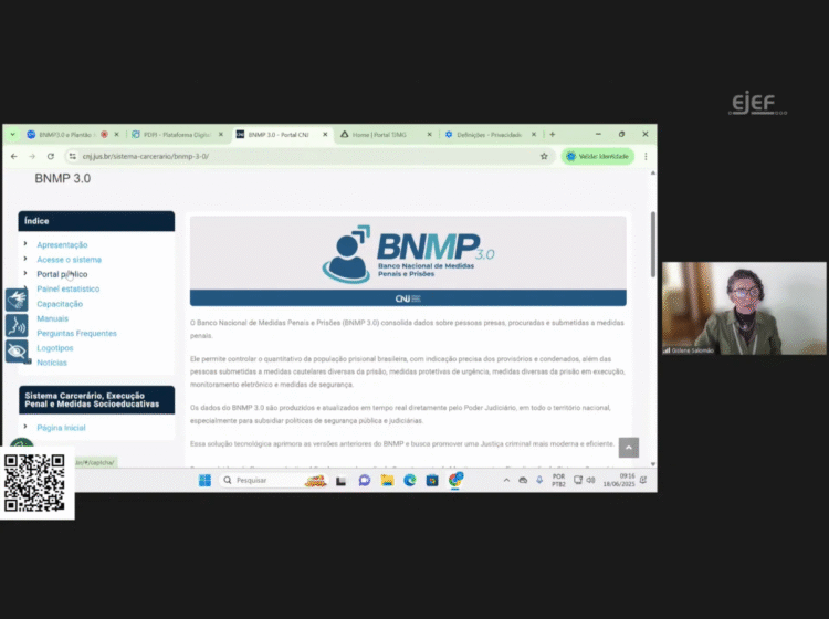 Curso sobre o Banco Nacional de Medidas Penais e Prisões e Plantão Judiciário aprimora a Justiça Criminal em Minas Gerais