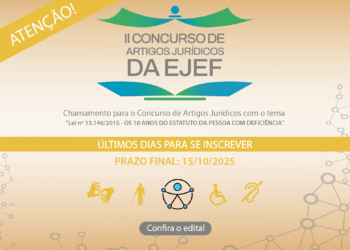 Edital de Chamamento para Artigos Jurídicos com o tema: 10 anos do Estatuto da Pessoa com Deficiência