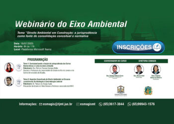 II Webinário do Eixo Ambiental com o tema “Direito Ambiental em Construção: A Jurisprudência como fonte de Consolidação Conceitual e Normativa”