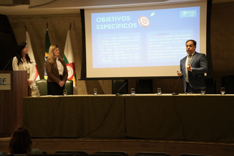 EJEF recebe visita da Escola da Magistratura de Rondônia para apresentação de programa sobre saúde mental no Judiciário