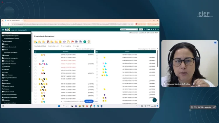 EJEF realiza live de lançamento do SEI 5.0 para magistrados e servidores