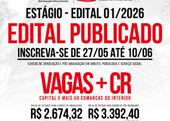 Seleção Pública de Estagiários, Graduação e Pós-graduação – Edital 01/2026