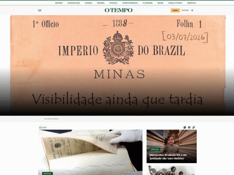 Iniciativa do Arquivo Permanente é destaque em matérias especiais da mídia mineira